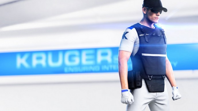 Un agent de la KrugerSec dans Mirror's Edge Catalyst