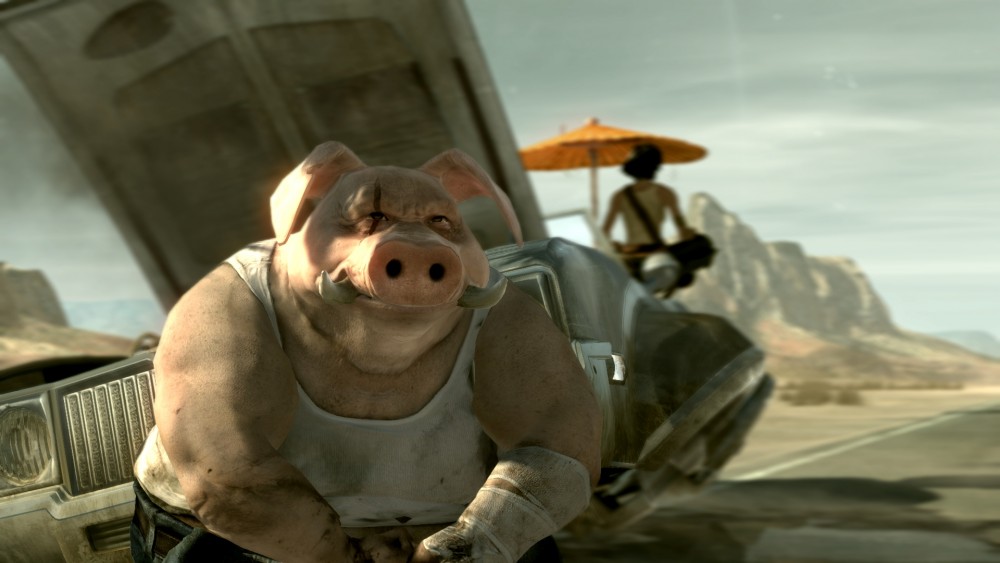 E3 2017 - Beyond Good and Evil 2 Les deux personnages principaux se prélassent