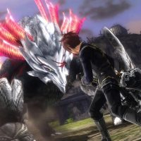 God Eater le héro fait face à un monstre