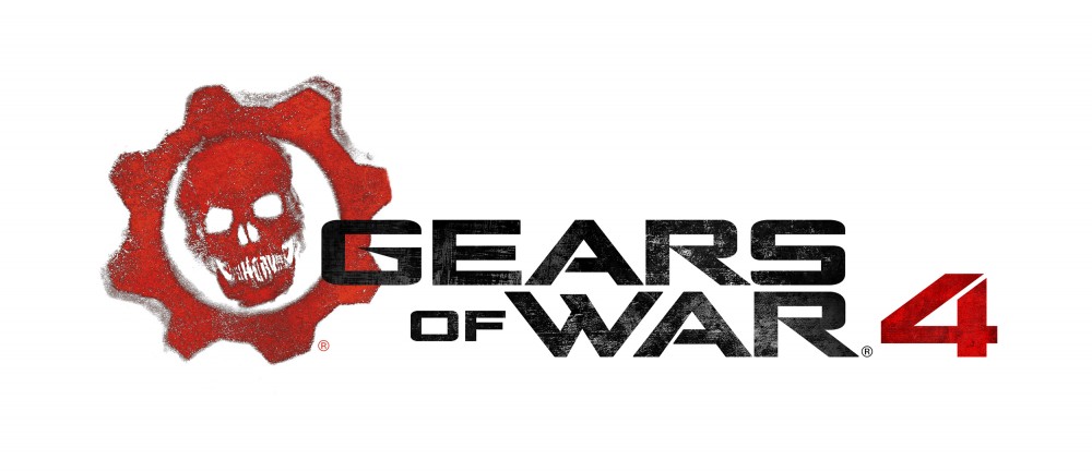 Gears of War 4 logo sur fond blanc