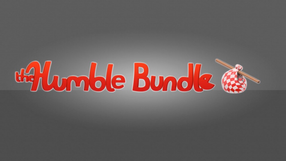 Humble Bundle Logo rouge sur fond gris