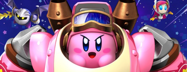 Kirby Planet Robobot kirby sur son robot avec meta knight