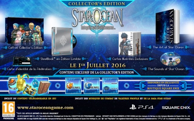 Star Ocean Integrity and Faithlessness Edition Collector