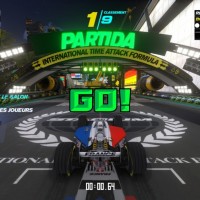 Sur la ligne de départ de TrackMania Turbo