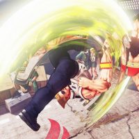 Guile utilise son Flash Kick sur Zangief