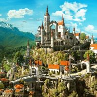 La ville de Toussaint où prendra place l'extension Blood and Wine de The Witcher 3: Wild Hunt