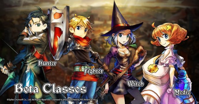 grand kingdom - les classes de la bêta