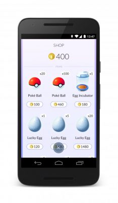 pokemon go shop