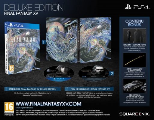 Final Fantasy XV édition Deluxe