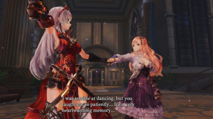 Nights of Azure : Arnice et Lylisse dancent