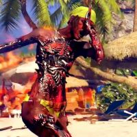 Dead Island zombie en feu