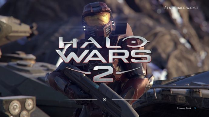 Halo Wars 2 écran d'accueil