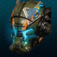 TitanFall 2 édition Vangard le casque en gros plan