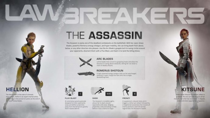 Lawbreakers présentation assassin