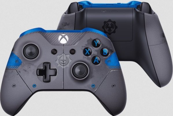 Manette Xbox One Collector Gears of War 4 bleu gris