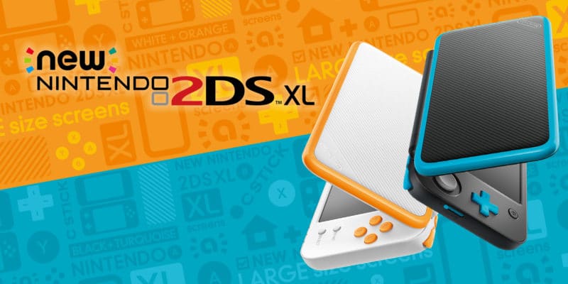 Console portable New Nintendo 2DS XL blanche et noire