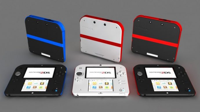 Console portable Nintendo 2DS trois coloris