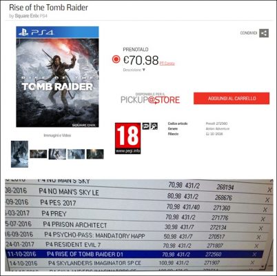 Rise of Tomb Raider fuite date de sortie PS4