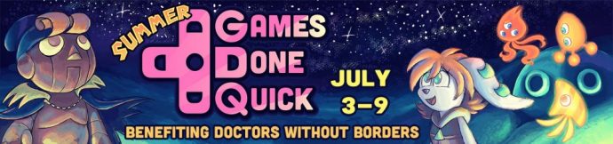 SGDQ banniere summer games done quick speedrun