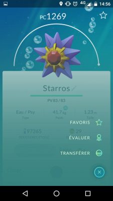 Pokemon Go évaluer