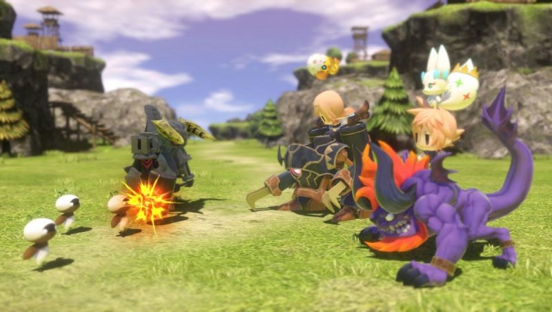 Les combats de World of Final Fantasy