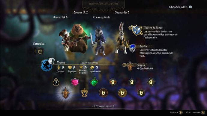 Armello personnages et équipements