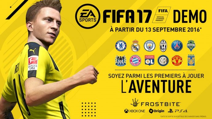 Lancement de la démo de FIFA 17