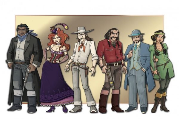 Les personnages du Colt Express