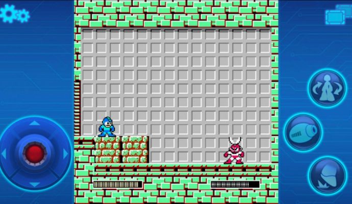 dispositions des boutons de megaman mobiles