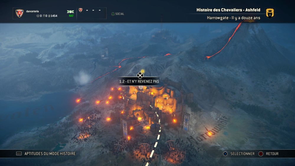 Test For Honor - La carte du mode solo