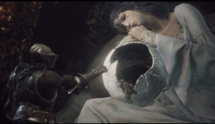 Dark Souls 3 The Ringed City protagoniste et jeune femme