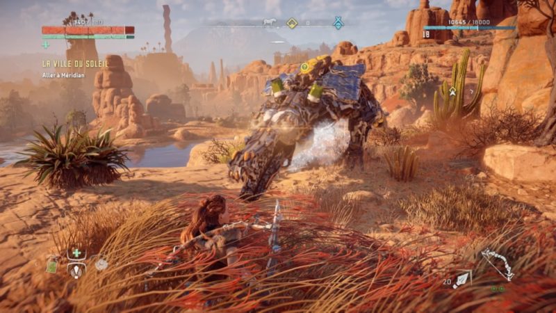 Horizon: Zero Dawn Robot attaque Aloy