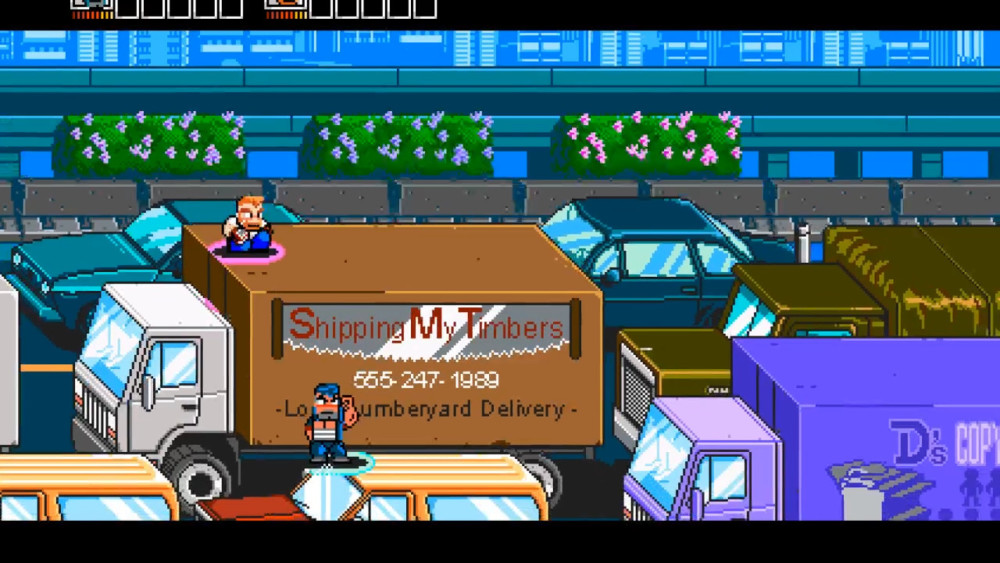 River City Ransom: Underground camions