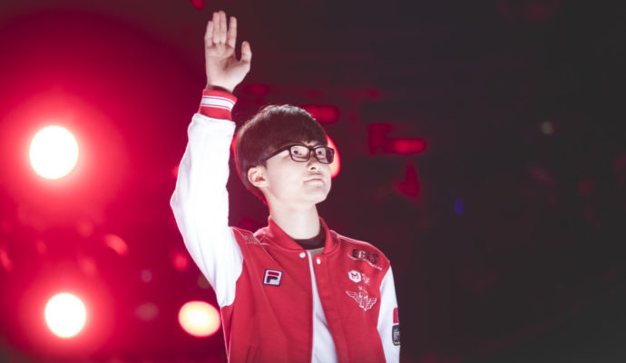 eSport le joueur coréen Lee Sang-hyeok dit Faker