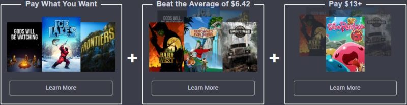 Humble Bundle Wild Frontier Jeux