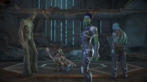 Marvel's Guardians of the Galaxy: The Telltale Series Groot Rocket Gamora et Drax