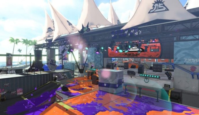 La majeure partie de l'arène Scène Sirène de Splatoon 2