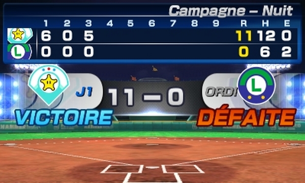 Mario Sport Superstars baseball tournoi