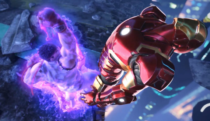 Marvel vs Capcom Infinite Ryu défonce Iron Man