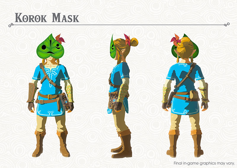 The Legend of Zelda: Breath of the Wild masque Korok