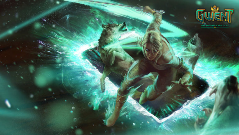 GWENT: The Witcher Card Game Ciri et des loups