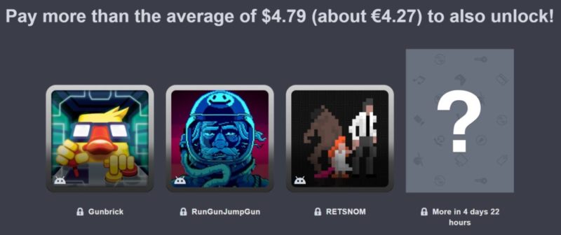 Humble Mobile Bundle Epic Platformers palier 2 Gunbrick RunGunJumpGun RETNOM