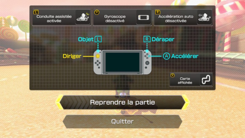 Mario Kart 8 Deluxe Nintendo Switch contrôles