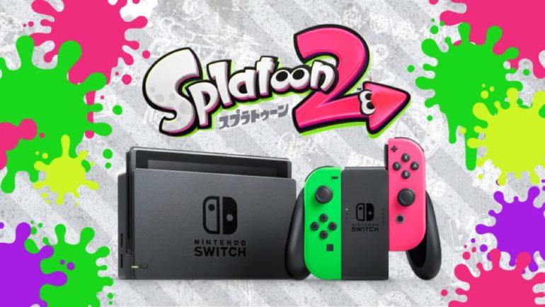 Des Joy-Con aux couleurs de Splatoon 2