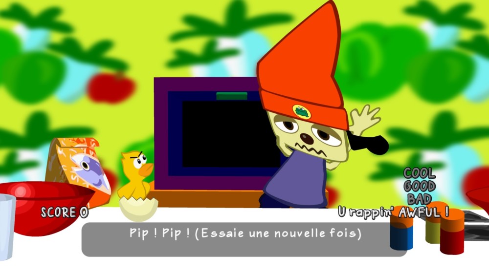 PaRappa the Rapper Remastered game over