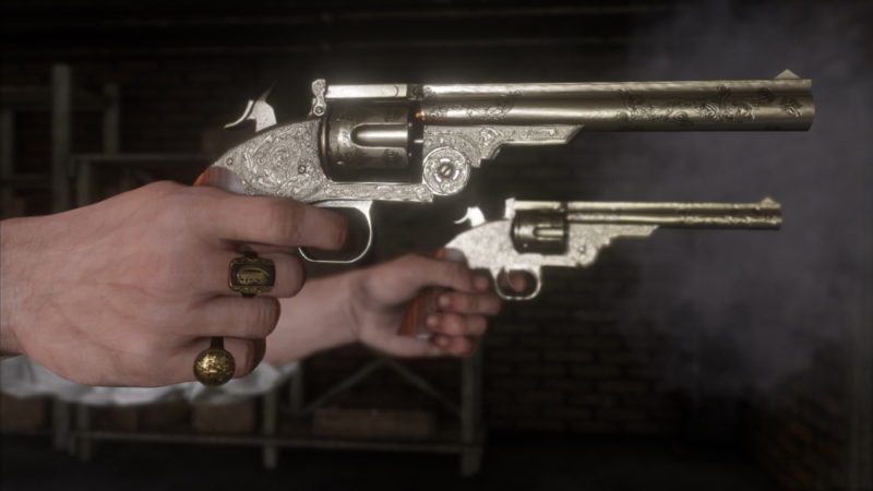 Red Dead Redemption 2 pistolets revolvers