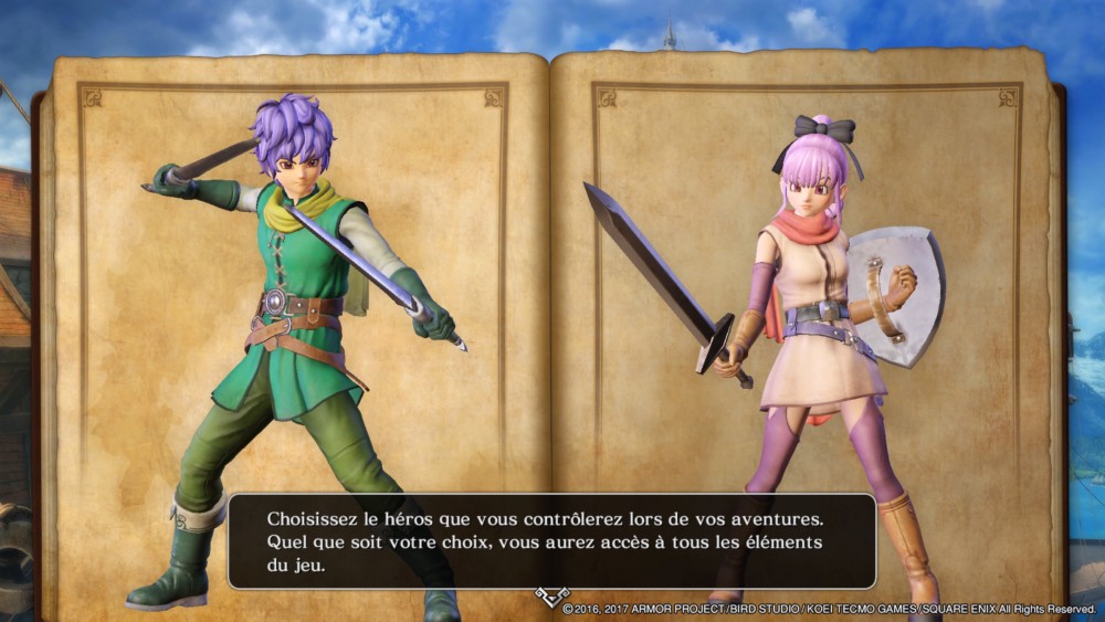 Dragon Quest Heroes II - Choix du personnage