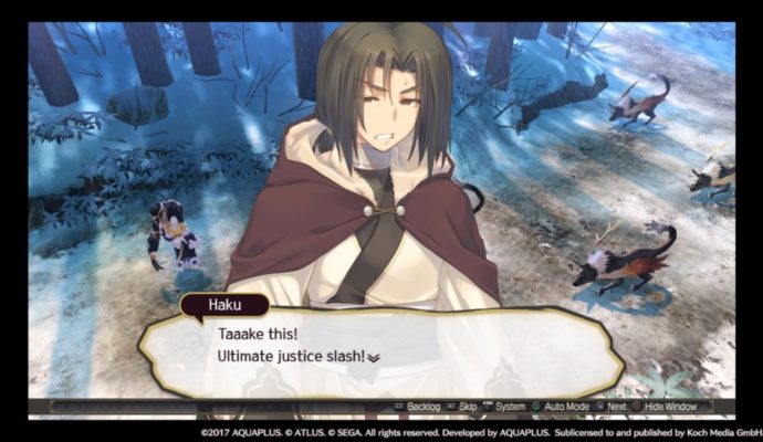 Utawarerumono: Mask of Deception Ultimate justice slash