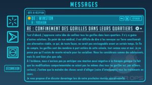 Echange de mail dans Overwatch