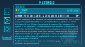 Un échange de mail entre deux scientifiques de la Base Coloniale Lunaire Horizon dans Overwatch